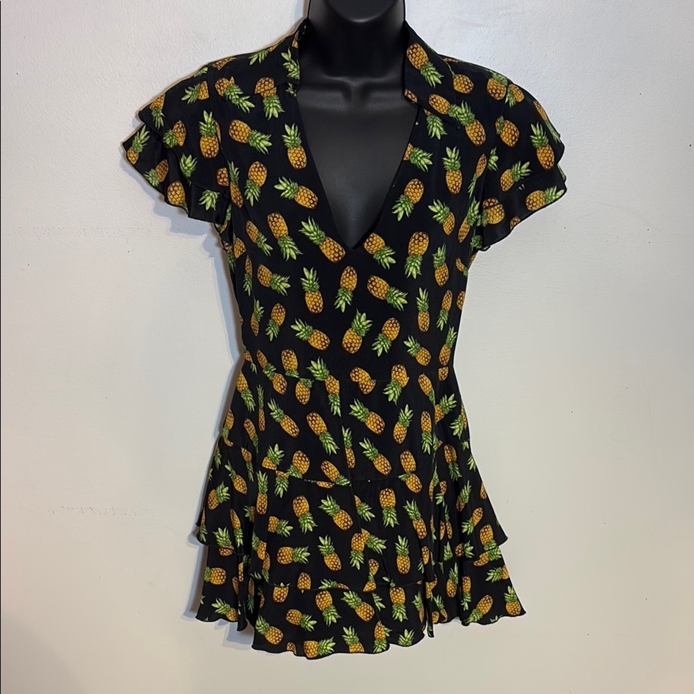 Alice and Olivia Pineapple Print Romper NWT size 0